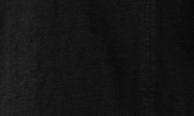 Shop Eileen Fisher V-neck Organic Linen T-shirt In Black