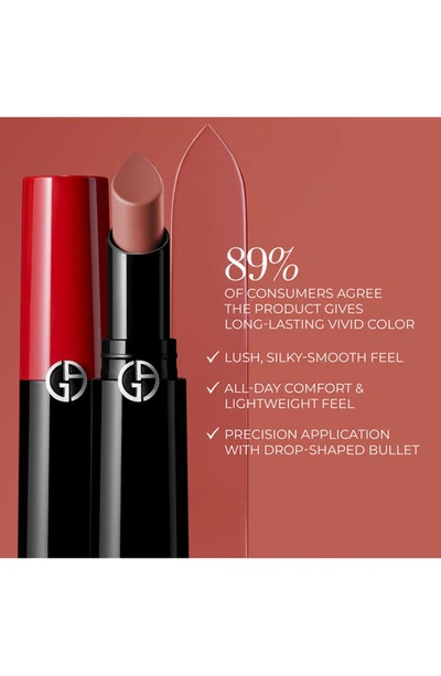 Shop Armani Collezioni Lip Power Long-lasting Satin Lipstick In 107 Sensual