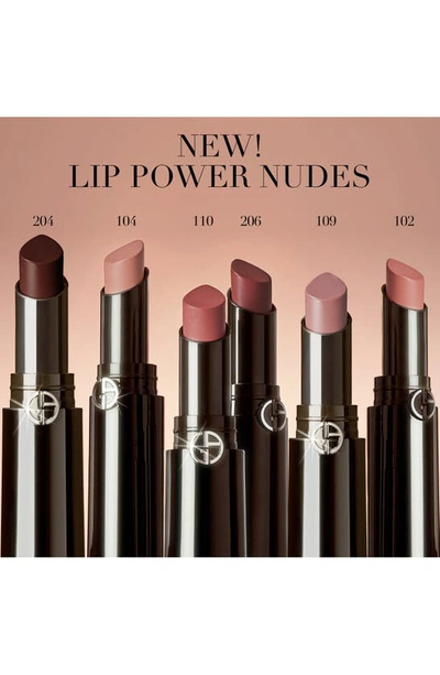 Armani Collezioni Lip Power Long Lasting Lipstick 107 Sensual 0.10 oz / 3 G In 107 Sensual