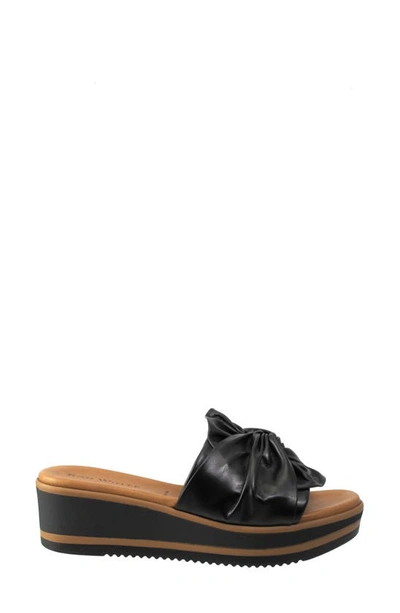 Shop Ron White Priccila Water Resistant Wedge Sandal In Onyx