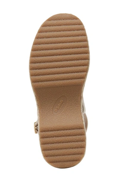 Shop Dr. Scholl's Delaney Braided Jute Platform Sandal In Honey - 200