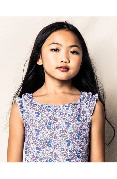 Petite Plume Fleur Dazur Amelie Two-piece Short Pajamas In Blue
