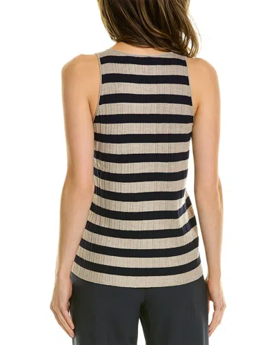 Shop Theory Classic Wool Stripe Top In Blue