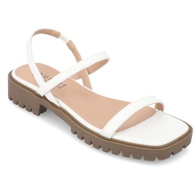 Journee Collection Nylah Sandal In White