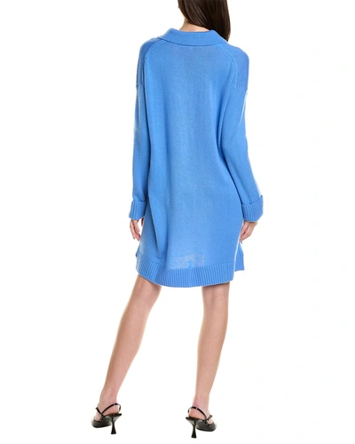 Shop Diane Von Furstenberg Malone Wool & Cashmere-blend Sweaterdress In Blue