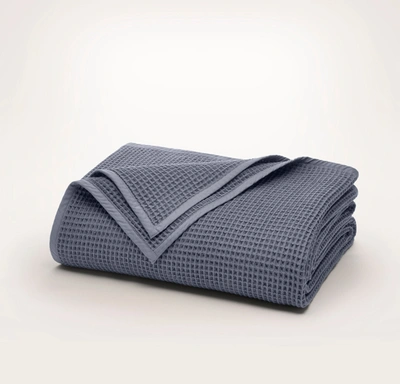 Shop Boll & Branch Organic Waffle Bed Blanket In Mineral