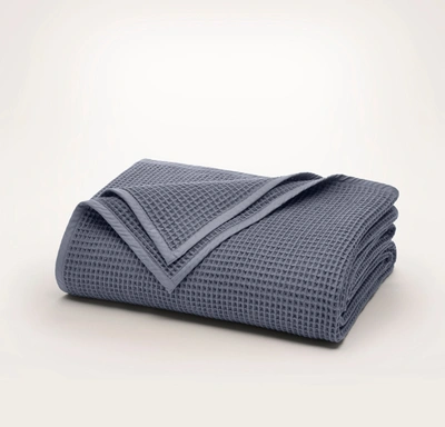 Boll & Branch Organic Waffle Bed Blanket In Mineral