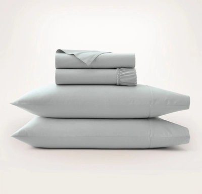 Shop Boll & Branch Organic Signature Hemmed Sheet Set In Shore