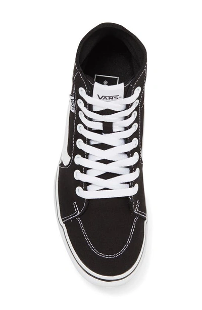 Shop Vans Filmore Hi Tapered Platform Sneaker In Canvas Black