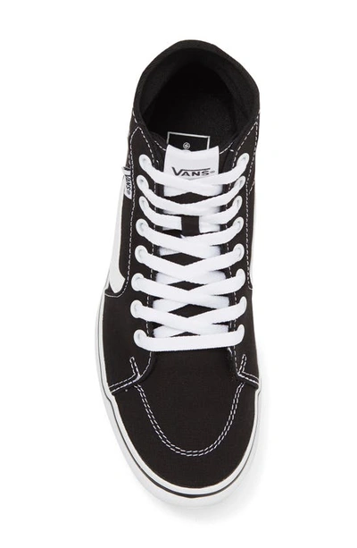 Vans Filmore Hi Tapered Platform Sneaker In Canvas Black