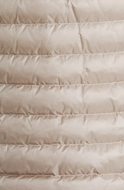 Moncler Oredonne Long Down Jacket In Beige