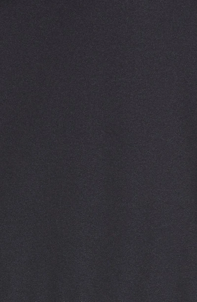 Moncler Logo Zip Hooded Nylon Cape In Black
