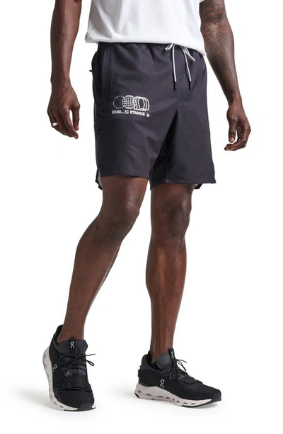 Shop Stance Complex Hybrid Shorts In Black/ Black