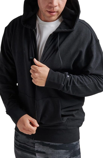 Shop Stance Shelter Zip-up Hoodie In Black