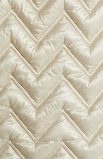 Via Spiga Zigzag Quilt Puffer Jacket In Biscotti