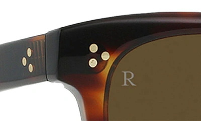 Shop Raen Squire 49mm Round Sunglasses In Kola Tortoise/ Caramel