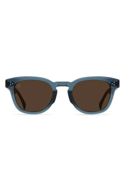 Shop Raen Squire 49mm Polarized Round Sunglasses In Absinthe/ Vibrant Brown Polar