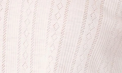 Edikted Pointelle Crop Top In White