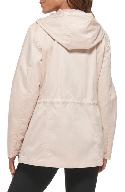 Shop Levi's Utility Hooded Jacket In Peach