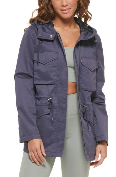 Shop Levi's Utility Hooded Jacket In Odyssey