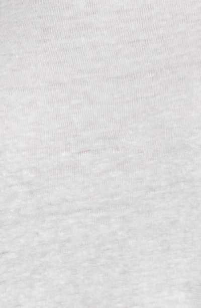 Eileen Fisher Organic Linen Long Sleeve T-shirt In White
