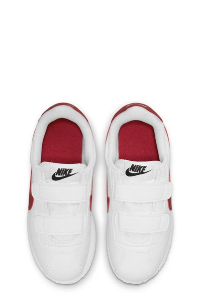 Shop Nike Cortez Sl Sneaker In White/ Varsity Red/ Black