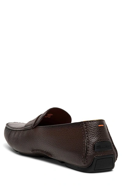 Shop Santoni Kacy Loafer In Dark Brown-t55