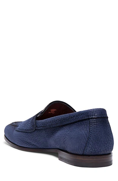 Shop Santoni Dong Double Monk Strap Shoe In Blue-u59