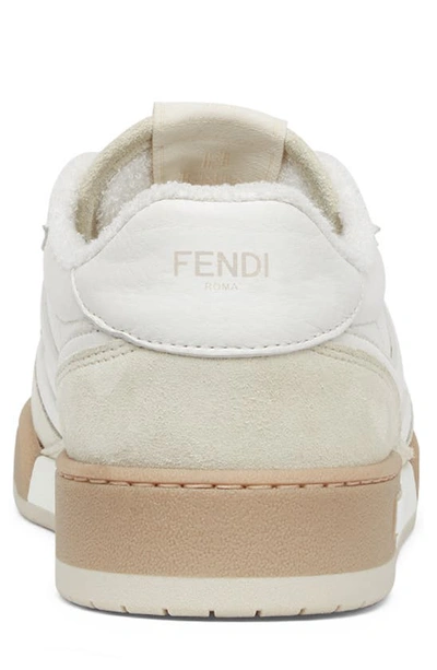 Shop Fendi Ff Match Sneaker In Ice Bianco  Ice