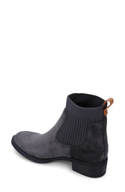 Gentle Souls By Kenneth Cole Best Chelsea Boot In Charcoal Suede