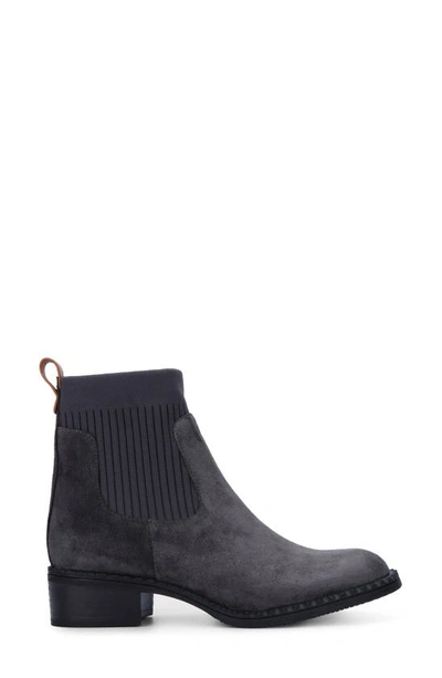 Gentle Souls By Kenneth Cole Best Chelsea Boot In Charcoal Suede