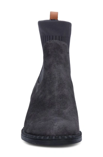 Gentle Souls By Kenneth Cole Best Chelsea Boot In Charcoal Suede