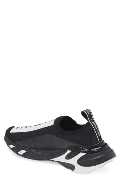 Shop Dolce & Gabbana Sorrento Logo Slip-on Sneaker In Black