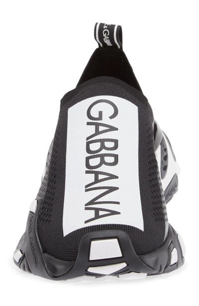 Shop Dolce & Gabbana Dolce&gabbana Sorrento Logo Slip-on Sneaker In Black