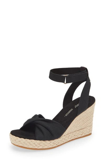 Shop Toms Marisela Wedge Sandal In Black