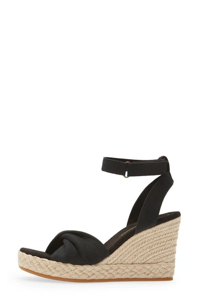 Shop Toms Marisela Wedge Sandal In Black