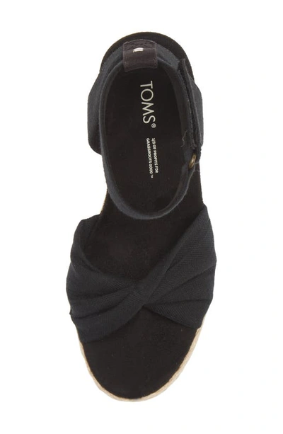 Shop Toms Marisela Wedge Sandal In Black