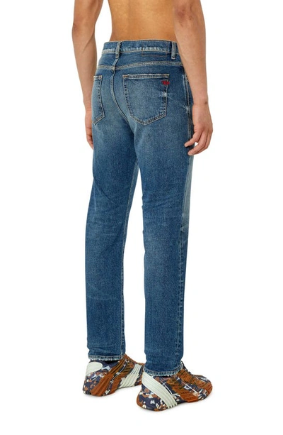 Shop Diesel D-viker Straight Leg Jeans In Blue Denim