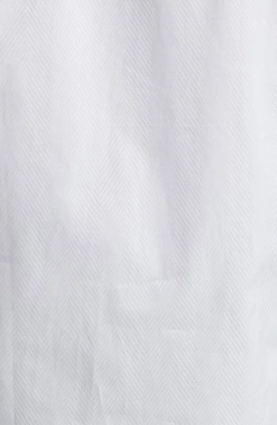 Maceoo Fibonacci Angled Lines Regular Fit Cotton Button-up Shirt In White