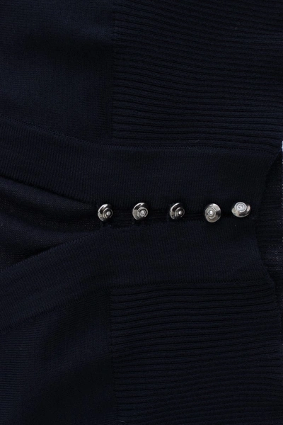 Shop Cavalli Elegant Cropped Virgin Wool Women's Cardigan In Blue