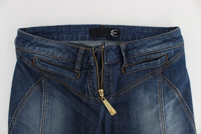Shop Cavalli Blue Wash Cotton Stretch Boot Cut Women's Jeans