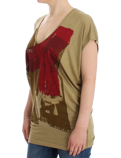 Shop Costume National Green Print Shortsleeve Women's T-shirt