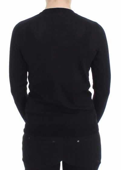 Shop Dolce & Gabbana Black Crewneck Sweater Pullover Women's Top