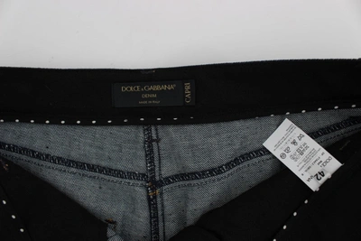 Shop Dolce & Gabbana Blue Denim Cotton Capri Torero Women's Jeans