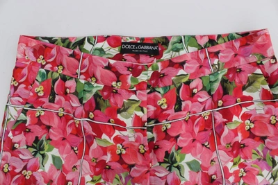 Shop Dolce & Gabbana Multicolor Floral Knee Capris Shorts Women's Pants