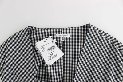 Shop Gianfranco Ferre Gf Ferre Chic Monochrome Sheath Dress With Belted Women's Waistline In Black/white