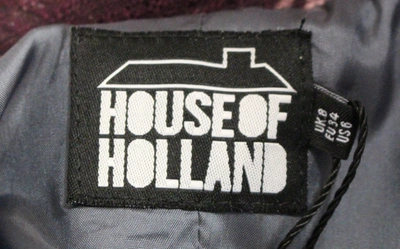 Shop House Of Holland Purple Checkered Blazer Women's Jacket