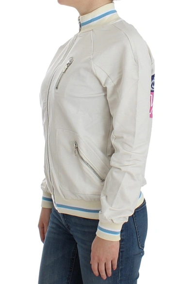 Shop John Galliano Elegant White Zip Women's Cardigan