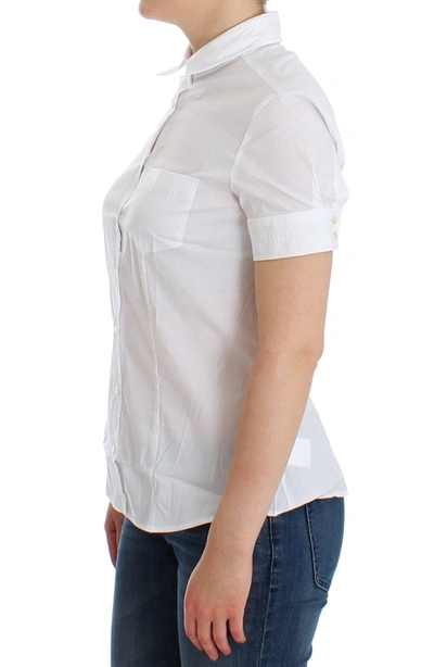 Shop John Galliano White Cotton Shirt Women's Top