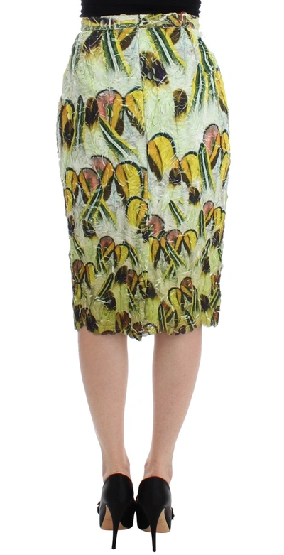 Shop Lanre Da Silva Ajayi Vibrant Silk Blend Pencil Women's Skirt In Multicolor